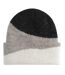 Bonnet Motif/style Ondulé Adulte Noir Gris Clair Blanc Doux Beechfield-1