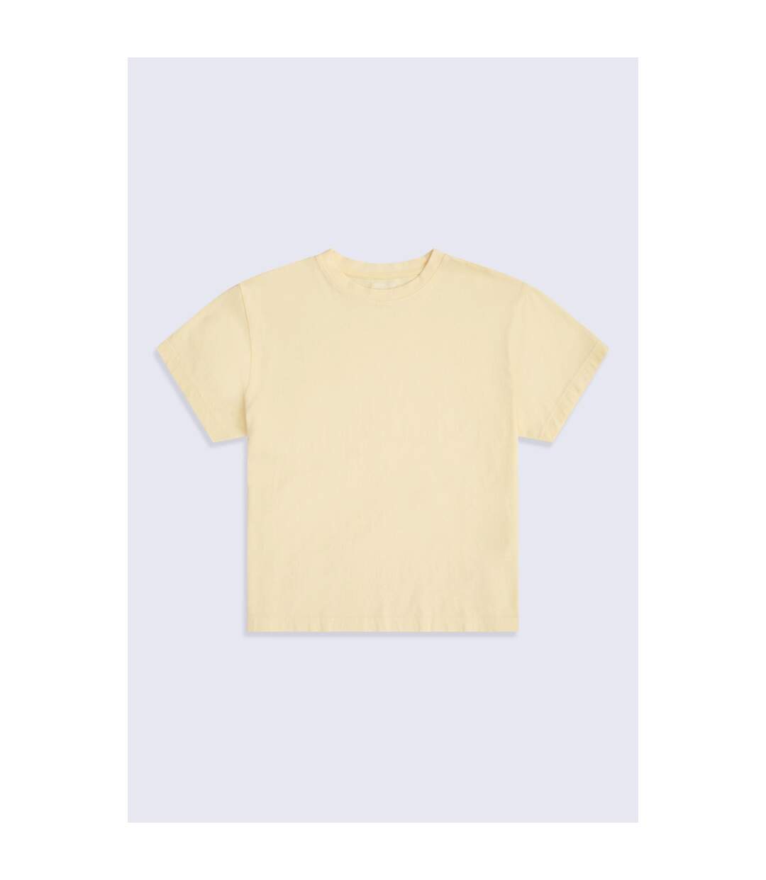 Womens/ladies Idol Relaxed Fit T-shirt Pale Yellow Animal-1