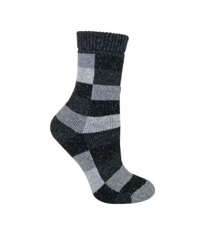 Chaussettes D'Intérieur Femme Fourrées Isotoner - Antidérapantes, Maille Chenille Avec Sherpa (Chat Doré)