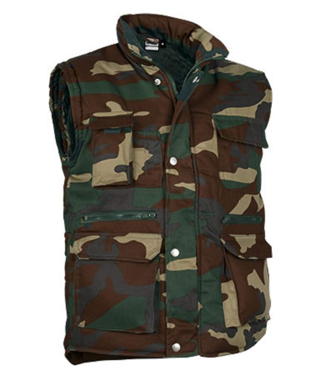 Doudoune sans hotsell manche homme camouflage