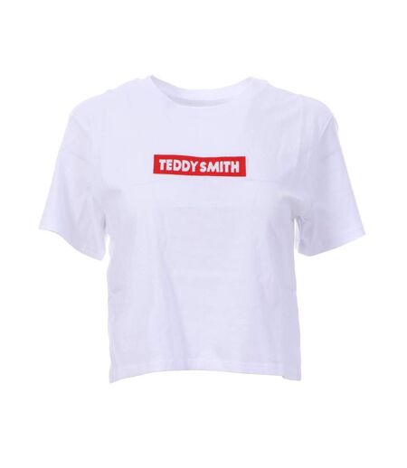 T-Shirt blanc femme teddy smith supera - taille 0