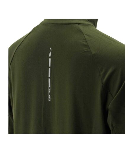 T-shirt Manches Raglan Tempo Homme Vert Sombre Chiné Nathan
