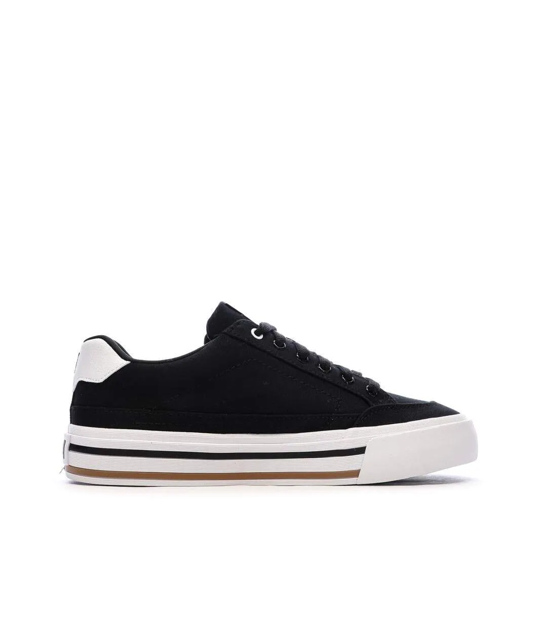 Baskets blanches/noires femme puma court classic-2
