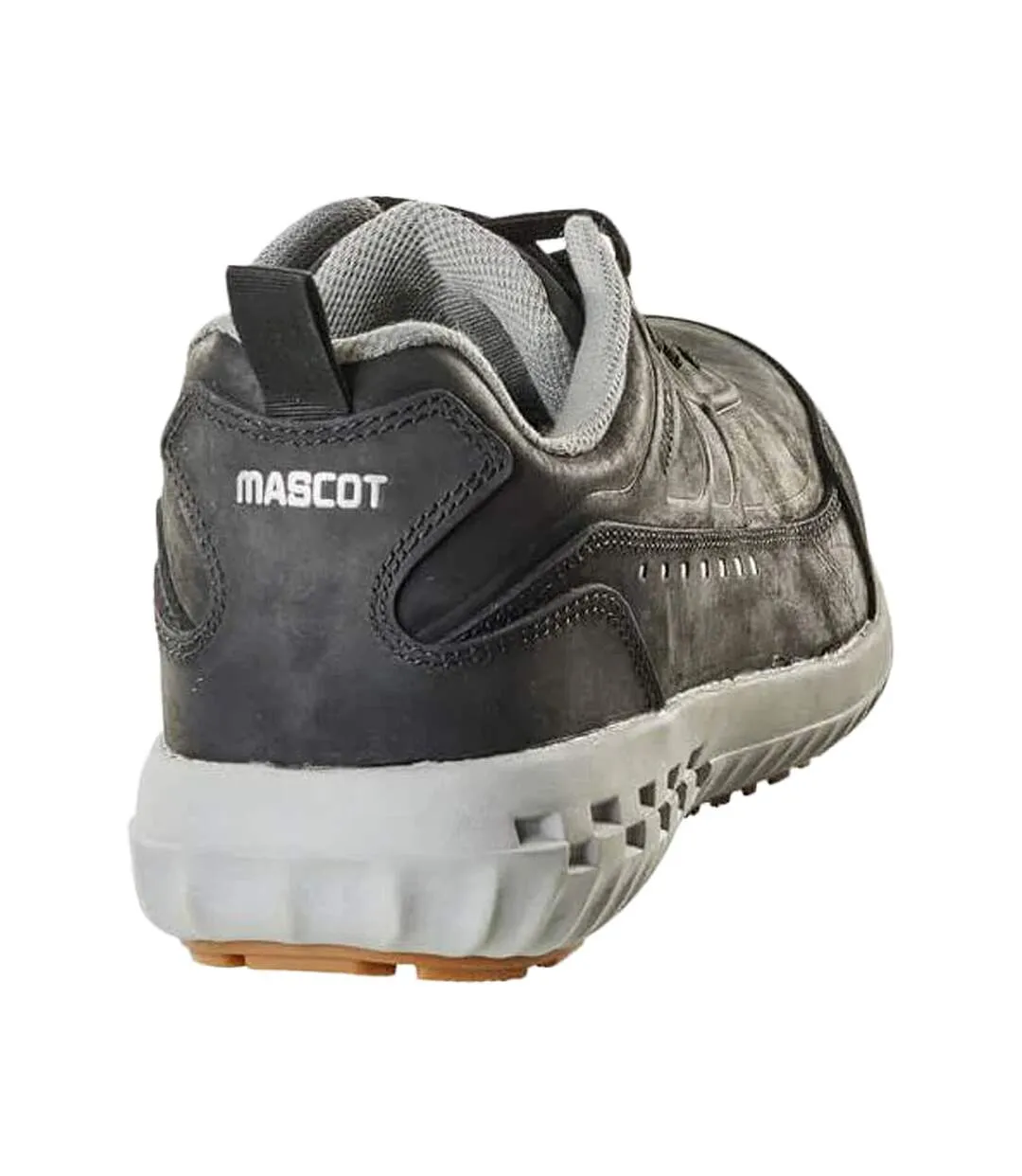 Mens Footwear Move Nubuck Lace Up Safety Shoes Black Mascot-2