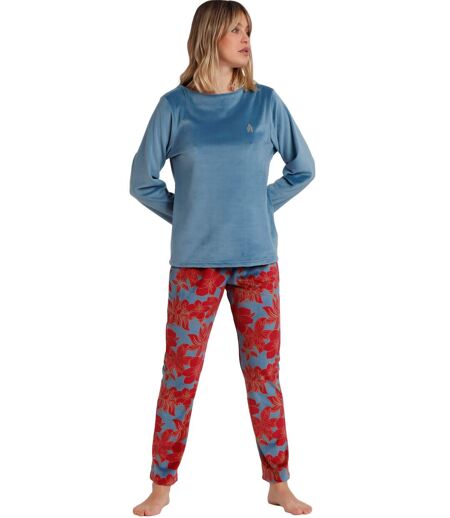 Pyjama pantalon top manches longues Velours Calentito Luxury Admas