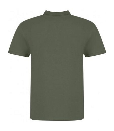 Awdis Mens Piqu Cotton Short-Sleeved Polo Shirt (Earthy Green)