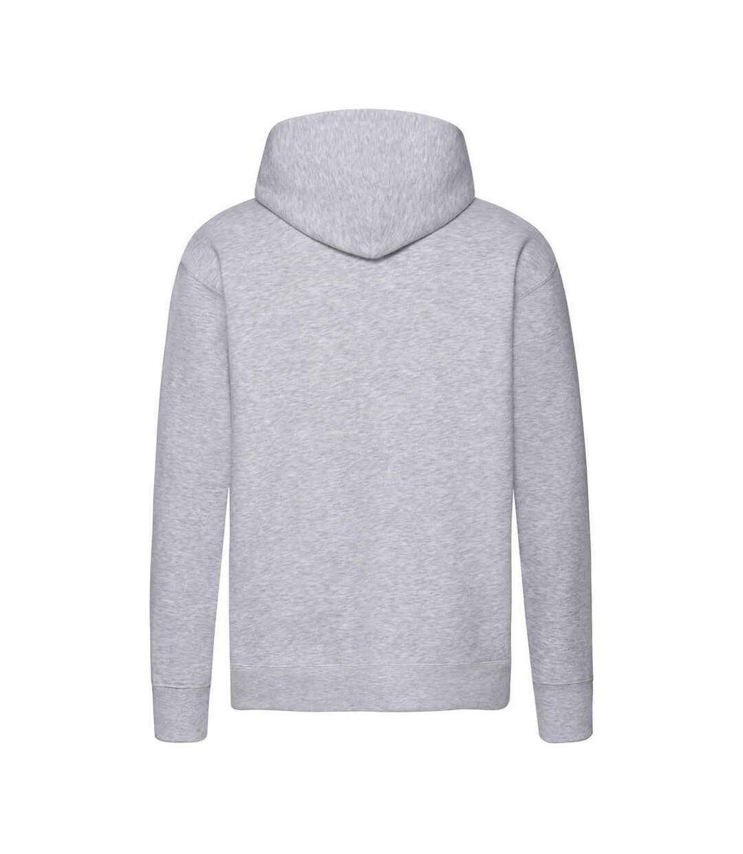 Sweat À Capuche Premium Adulte Gris Chiné Fruit Of The Loom-2