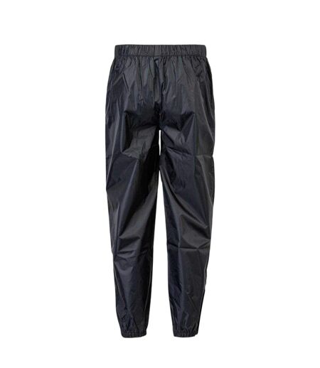 Mens Polyester Logo Rain Trousers Black Sondico