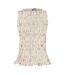 Haut À Smocks Motif/style À Rayures Sonya Femme Beige AmyLynn-2
