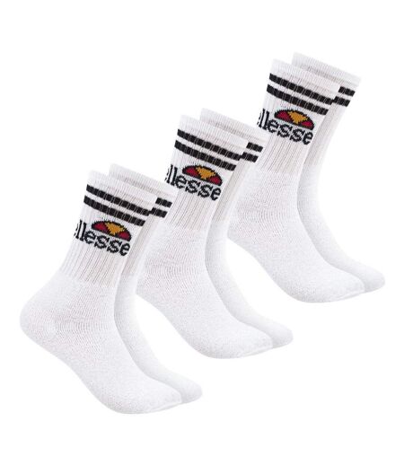 x3 paires de chaussettes blanches/noires homme ellesse sbsa