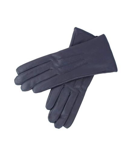 Womens/ladies serena leather gloves navy Eastern Counties Leather