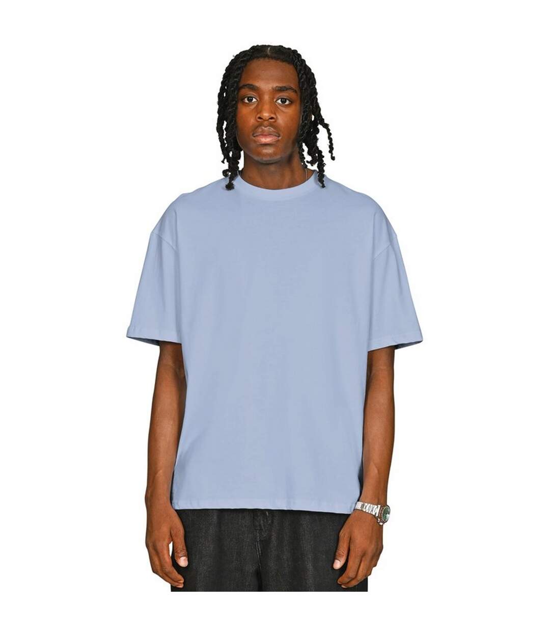 T-shirt Adulte Bleu Pastel Casual Classics-1