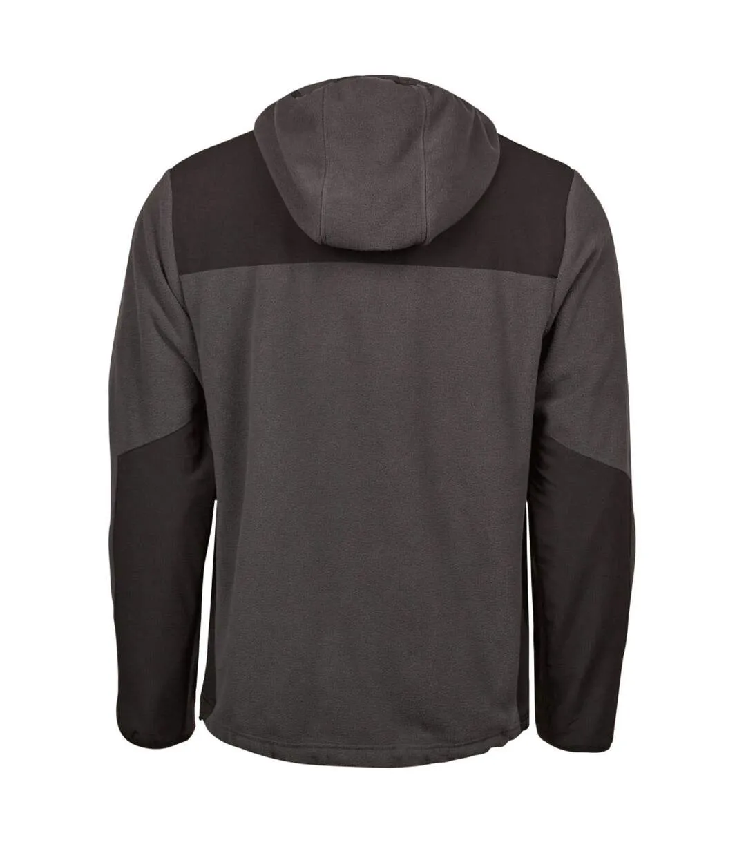 Mens Mountain Hooded Fleece Jacket Asphalt Black Tee Jays-2