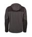 Mens Mountain Hooded Fleece Jacket Asphalt Black Tee Jays-2