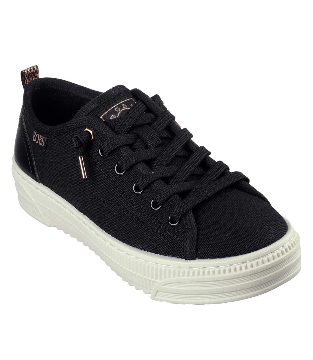 Womens/ladies bobs copa trainers black Skechers-1