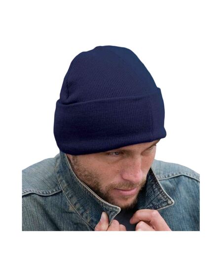 Adults unisex woolly ski hat royal blue Result