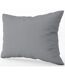 Taie d'oreiller en satin de coton - REF T1-PC - gris foncé-1