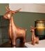 Lot de 3 Cerfs Déco Résine 25cm Cuivre-2
