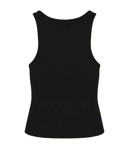 Womens/ladies ribbed tank top black Native Spirit