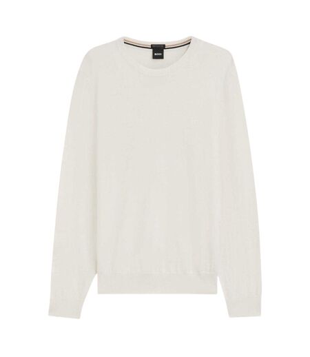 Pull Motif/style Logo Homme Blanc Boss