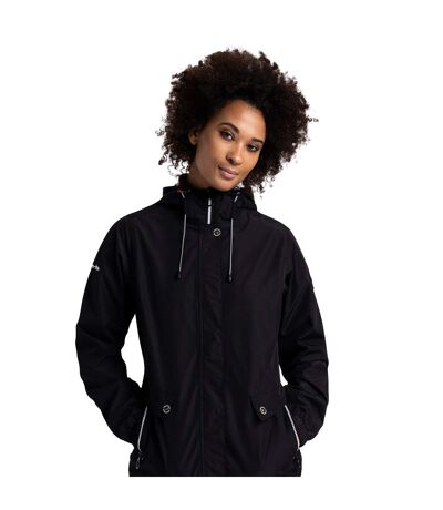 Womens/ladies Flourish Waterproof Jacket Black Trespass