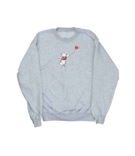 Disney Sweat-shirt Winnie The Pooh Balloon Womens/Ladies (Gris sportif) - UTBI42895