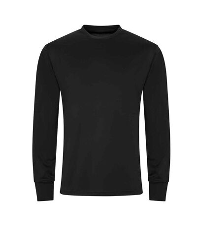 AWDis Cool Mens Long-Sleeved Active T-Shirt (Jet Black)