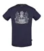 Mens Crest T-shirt Navy Blue Aquascutum-1