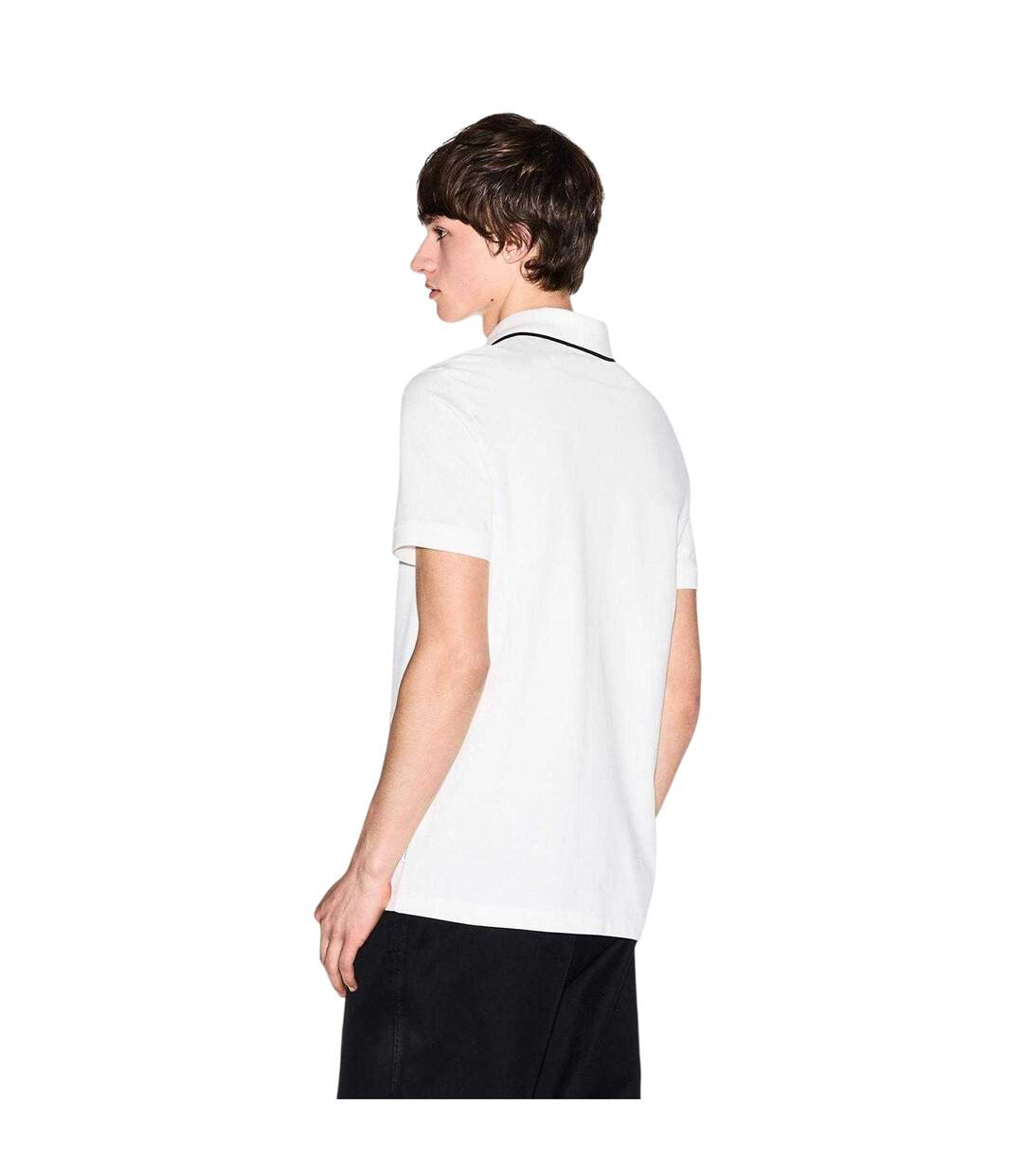 Mens Logo Polo Shirt Off White Armani Exchange-3