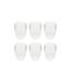 Lot de 6 Mugs Striés Cléa 28cl Transparent-1