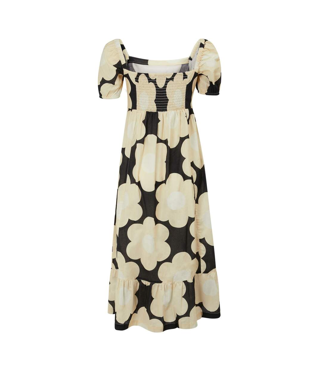 Womens/ladies orla kiely sixties daisy summer midi dress black Regatta-2