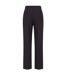 Womens/ladies Plain Straight Leg Trousers Navy Emporio Armani EA7-3