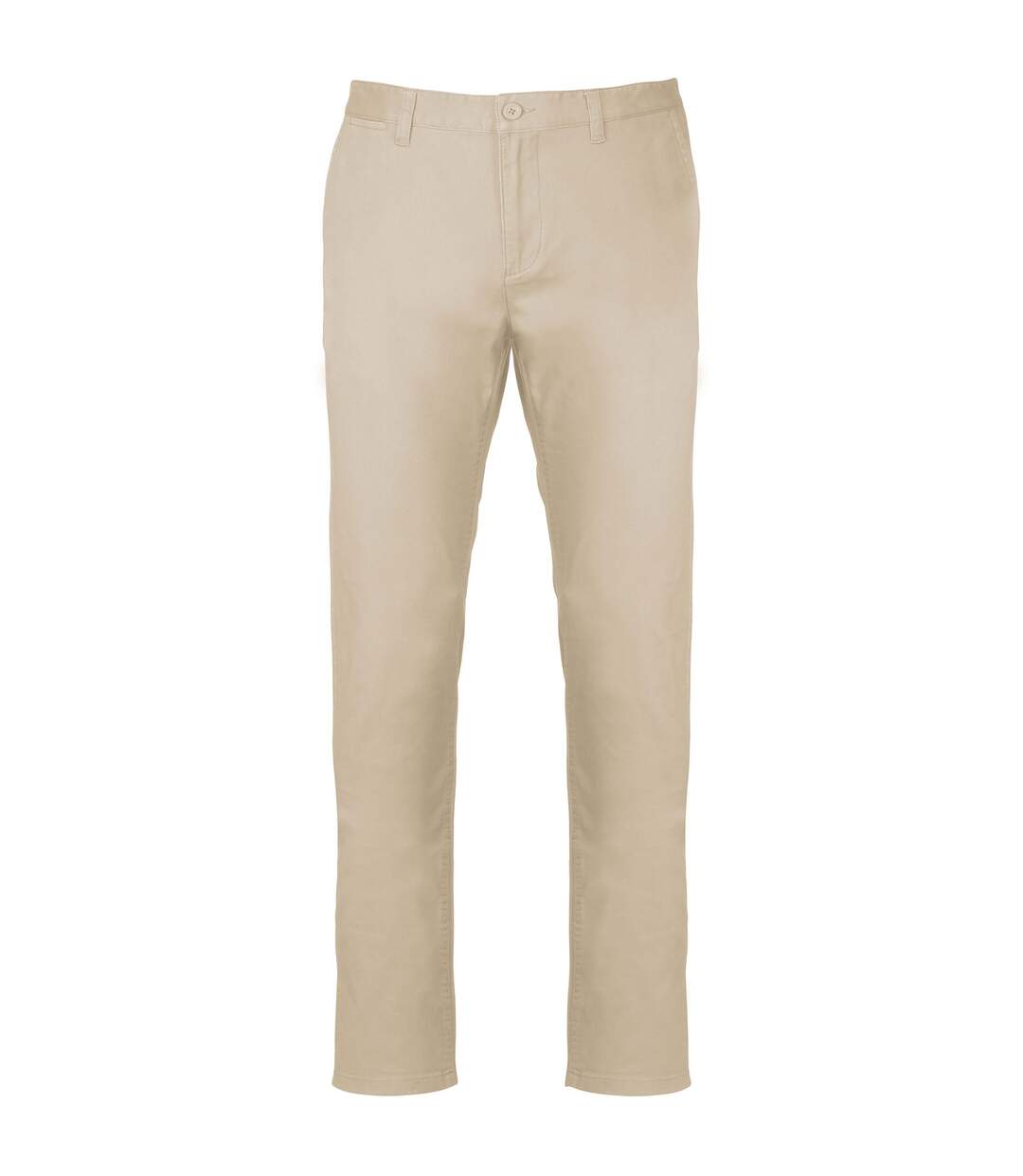 Mens chino trousers beige Kariban-1