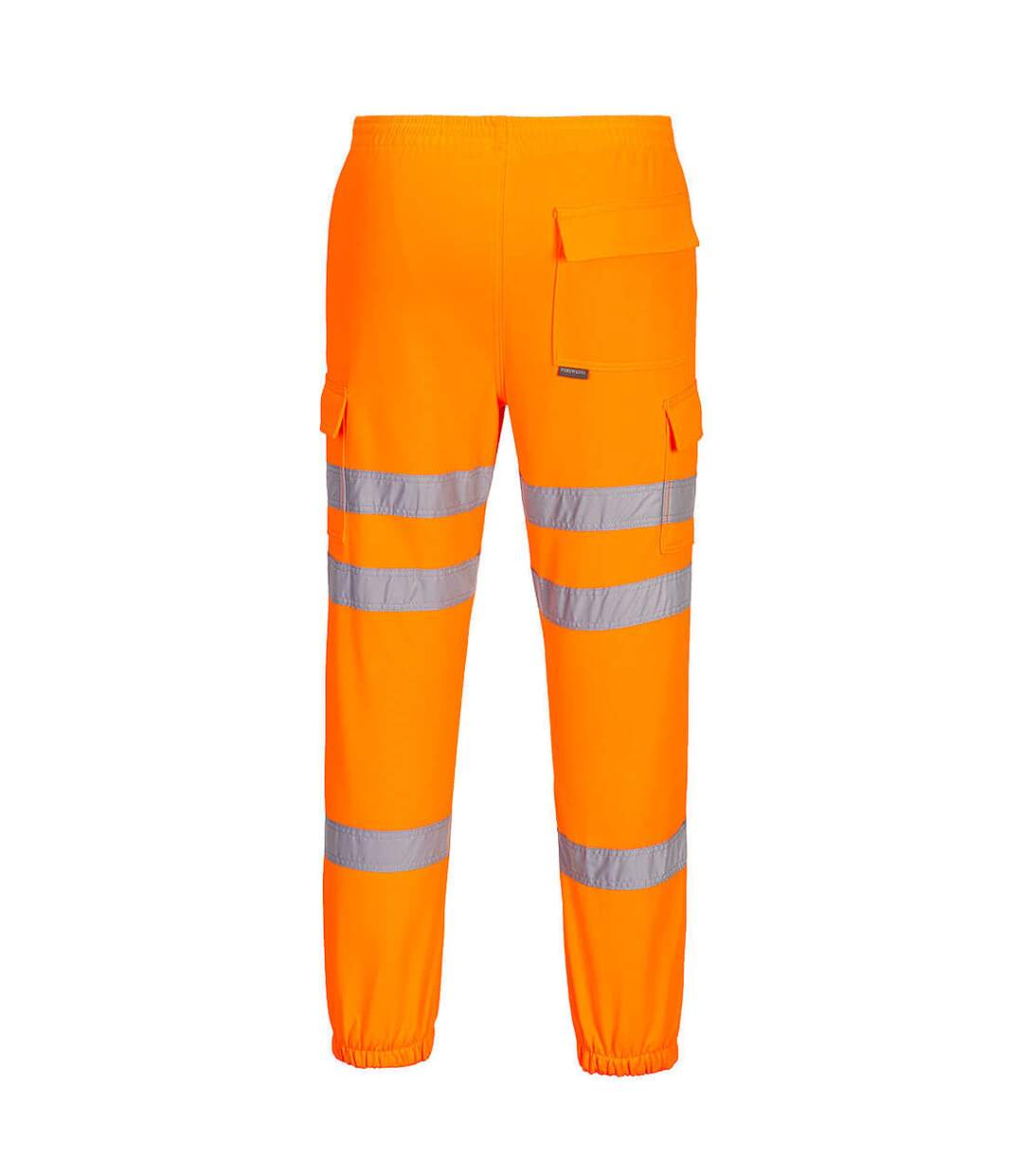 Mens rt48 triple band jogging bottoms orange Portwest-2