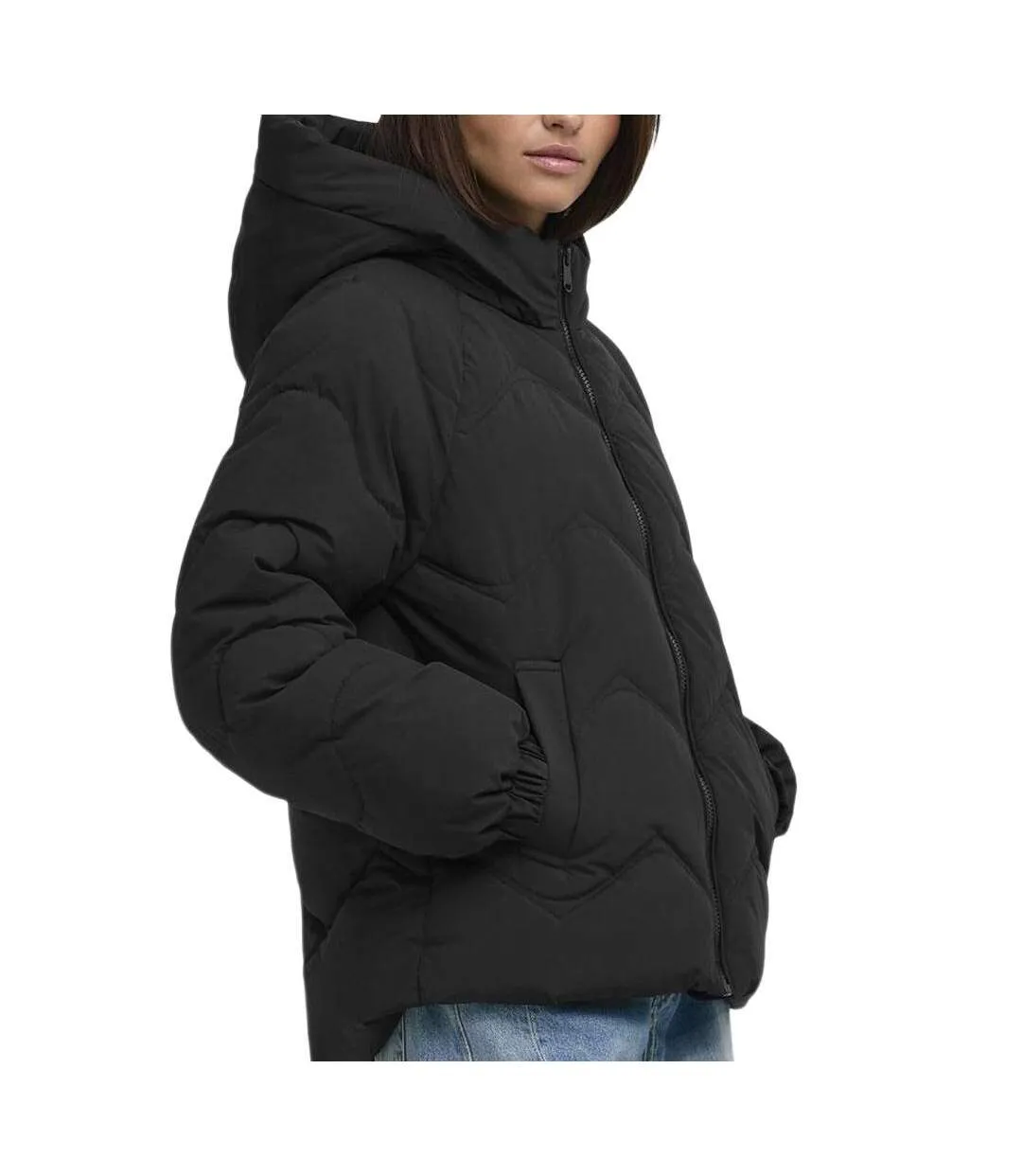 Doudoune noire femme jdy powers-1
