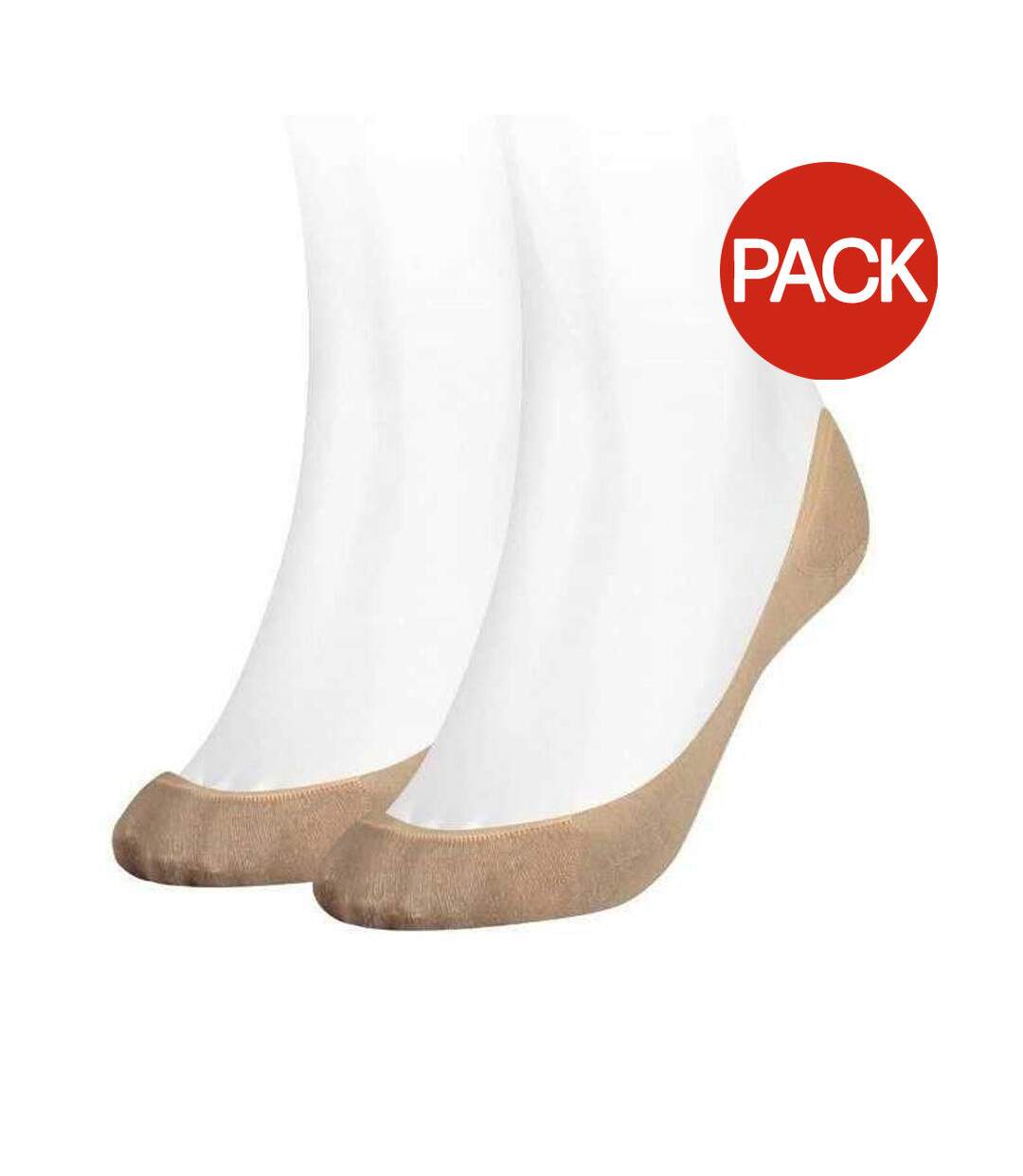Socquettes Motif/style Uni Femme Beige Tommy Hilfiger-1