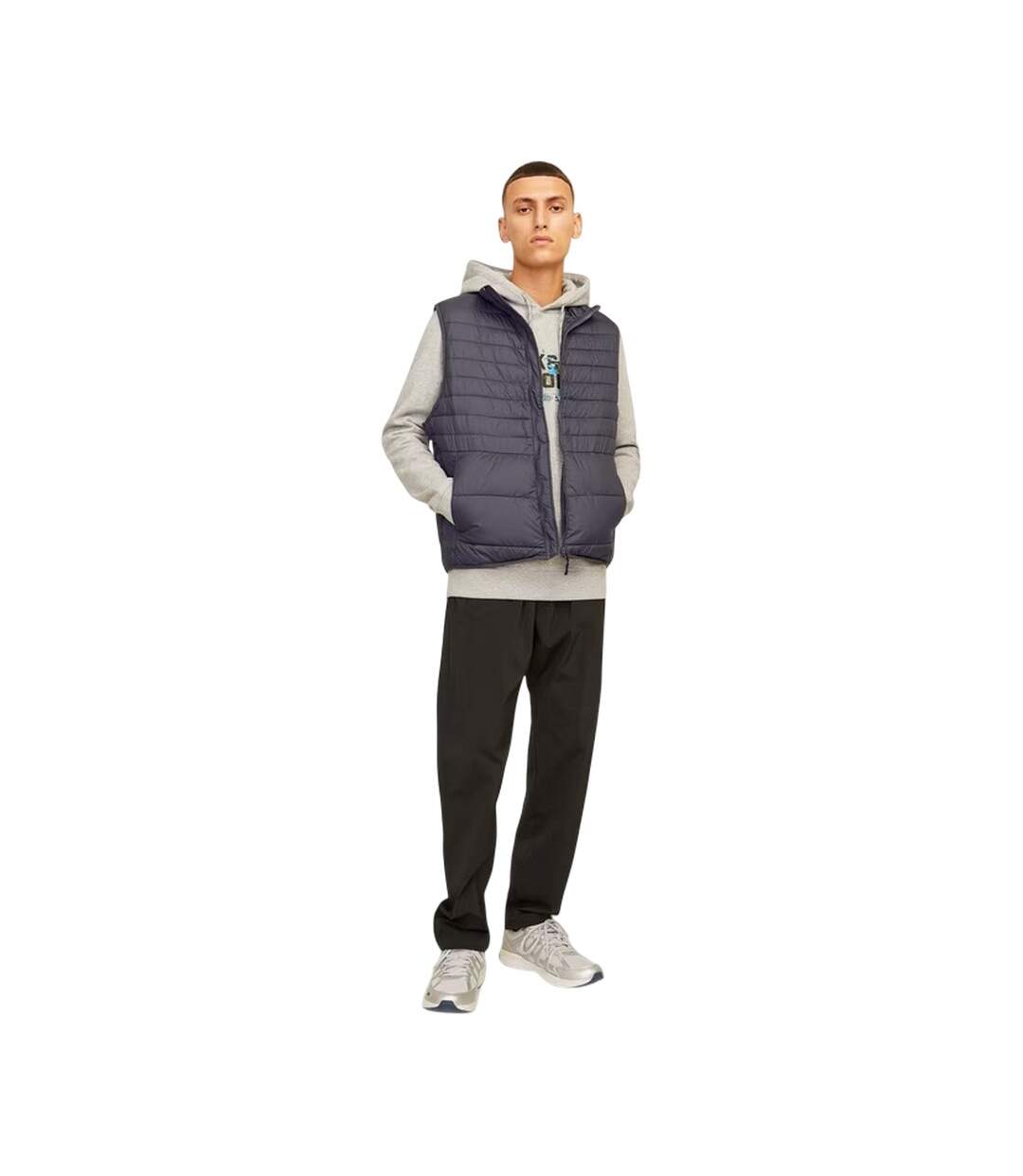 Mens Estate Quilted Gilet Asphalt Jack And Jones-4