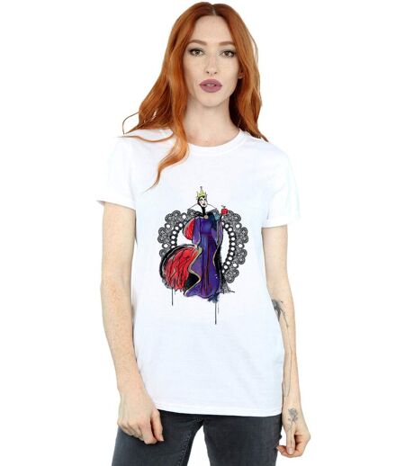 Disney - T-shirt VILLAINS MALEFICENT SKETCH - Femme (Blanc) - UTBI16861