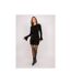 Robe courte sequins sur base velours et manches volantées IRLEPA - Dona X Lisa-4