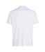 Mens Cotton Standing Collar Polo Shirt White Calvin Klein-2