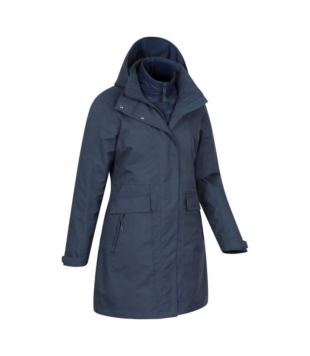 Veste Motif/style 3-en-1 Rain On Femme Bleu Mountain Warehouse-4