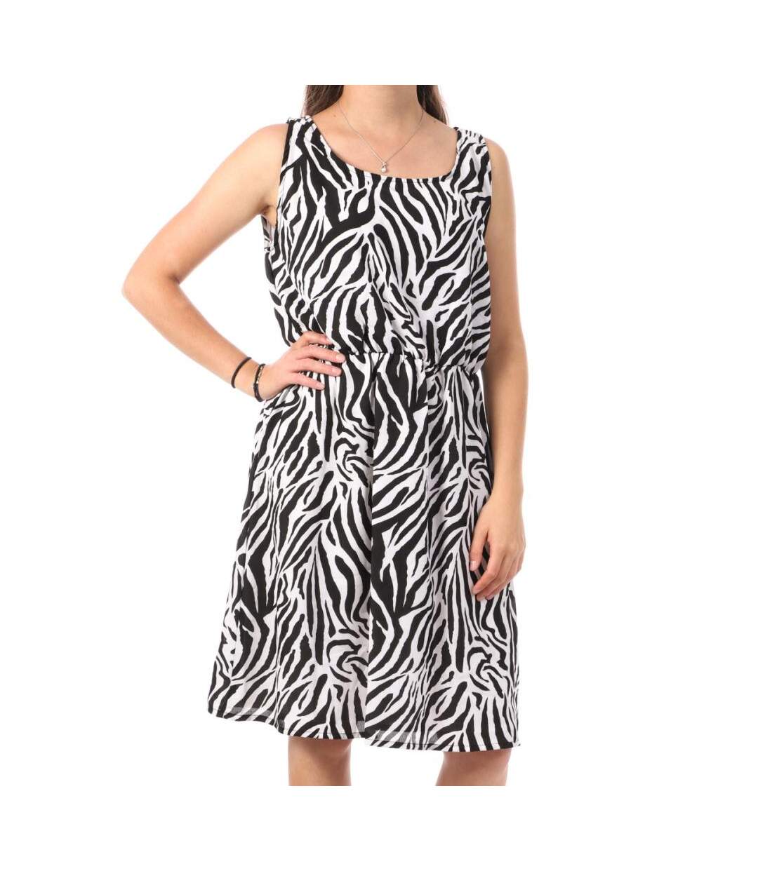 Robe Imprimé Noir/Blanc Femme Joseph In Racer - M/L-1