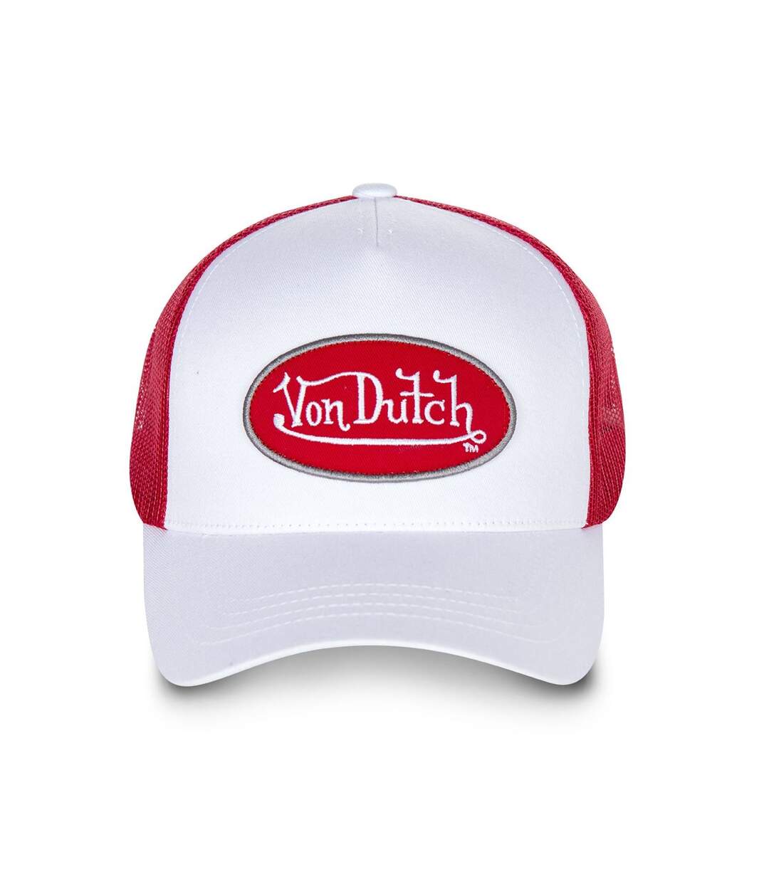 Casquette baseball homme Von Dutch BM Blanc filet rouge Vondutch-2