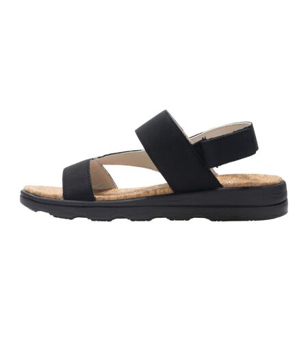 Womens/ladies Rylie Zebra Print Sandals Black Regatta