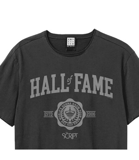 T-shirt Hall Of Fame Adulte Charbon Amplified