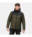 Mens Insulated Padded Jacket Dark Khaki Black Regatta Professional-1