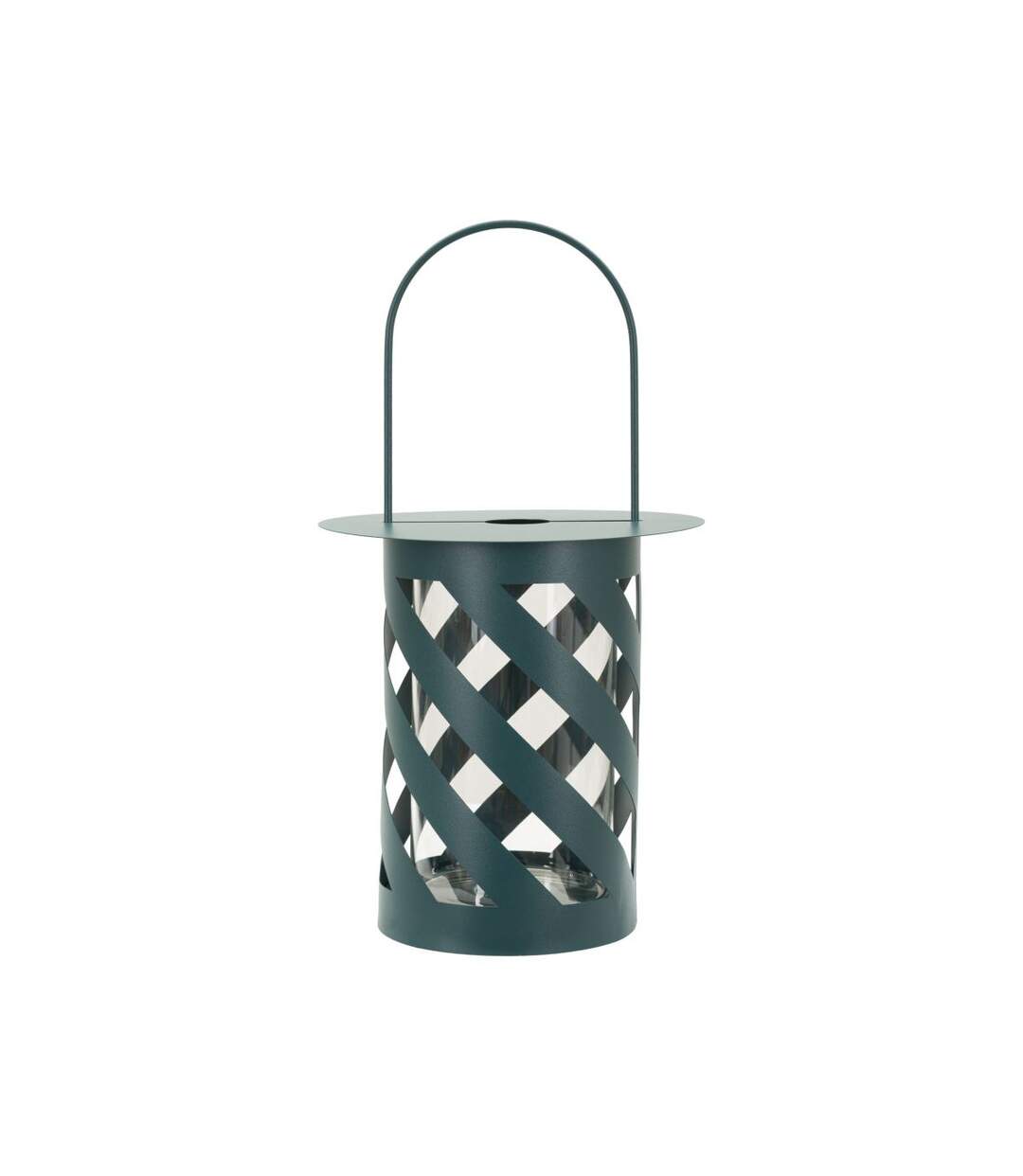Lanterne en Métal Twist Saturn 43cm Bleu-1
