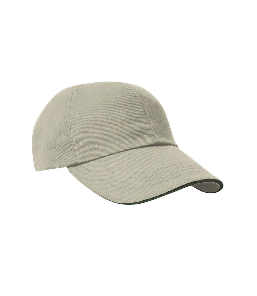 Casquette De Baseball Gris Clair Vert Bouteille Result Headwear-1