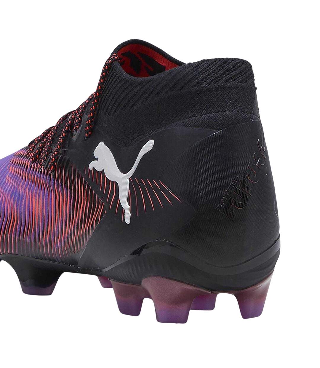 Womens/ladies Future 8 Ultimate Firm Ground Football Boots Black Purple Puma-2