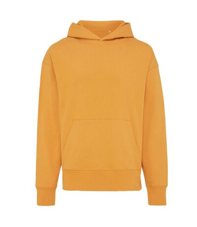 Unisex adult yoho recycled cotton relaxed fit hoodie sundial orange Iqoniq